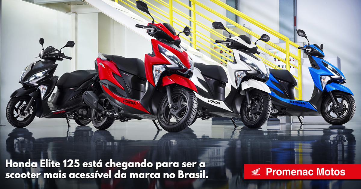 Honda Elite 125 está chegando para ser o scooter mais acessível da marca no Brasil