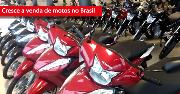Cresce a venda de motos no Brasil