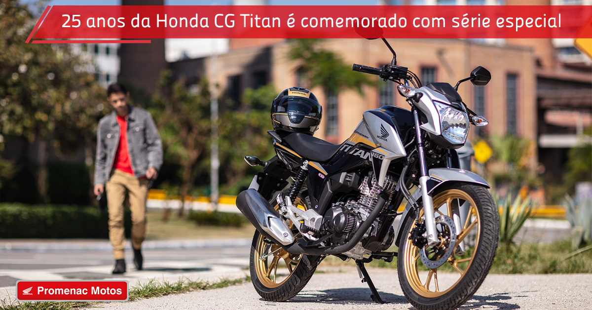 25 anos da Honda CG Titan é comemorado com série especial 